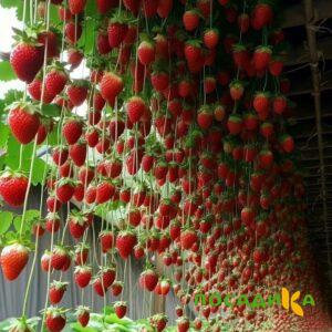 Клубника ампельная Анастасия купить по цене от 370р. в интернет-магазине «Посадика» с доставкой почтой в в Колпиное и по всей России – [изображение №1].